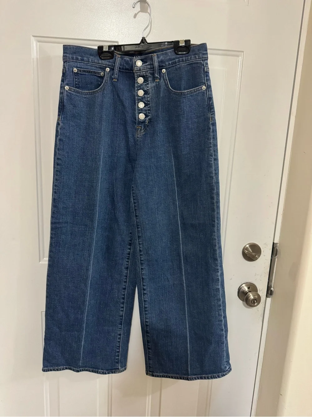 Gap High-Rise Wide Leg Women's Jeans in Dark Blue - Picture 1 of 7